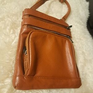 Brown Leather Crossbody Bag
